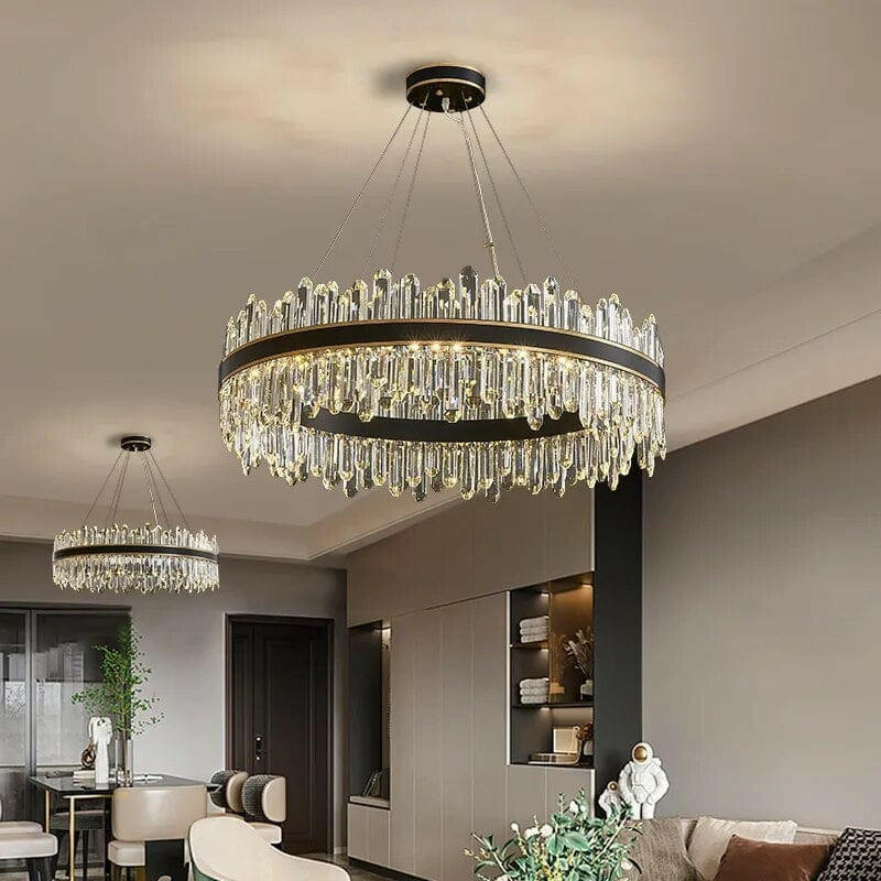 Photo inspiration: Fresh Look at Anders Luxury Black Chandelier For Living Room