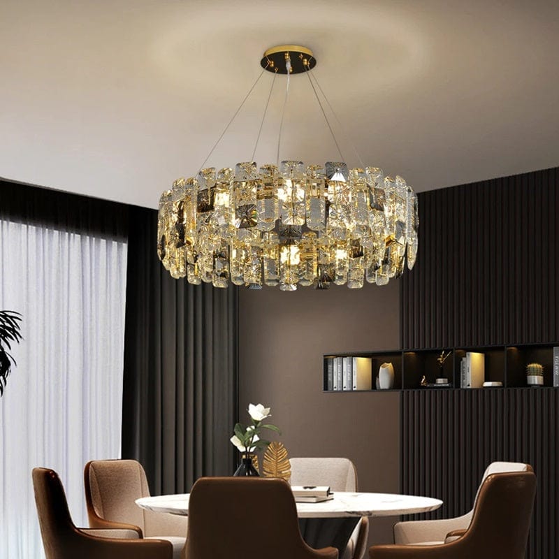 Antov - Luxury Round Crystal Chandelier for Living Room