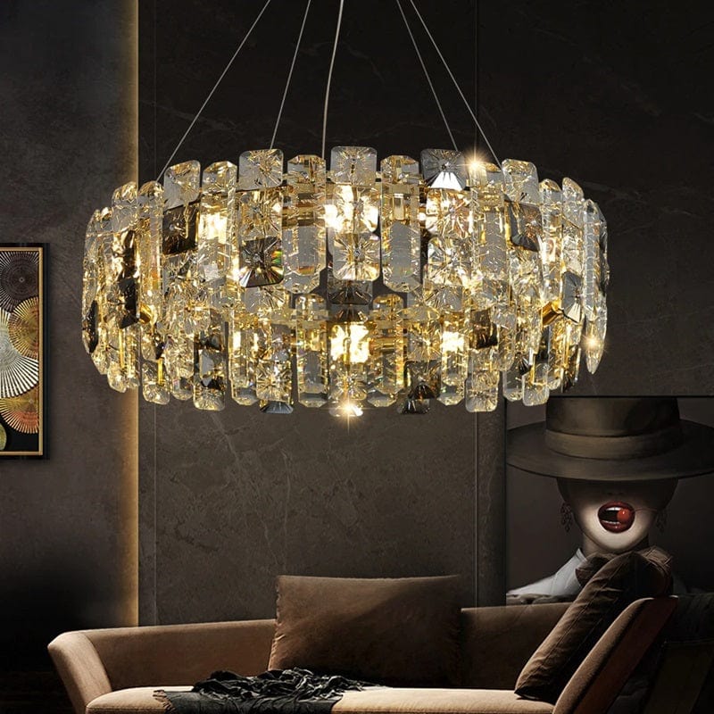 Antov - Luxury Round Crystal Chandelier for Living Room