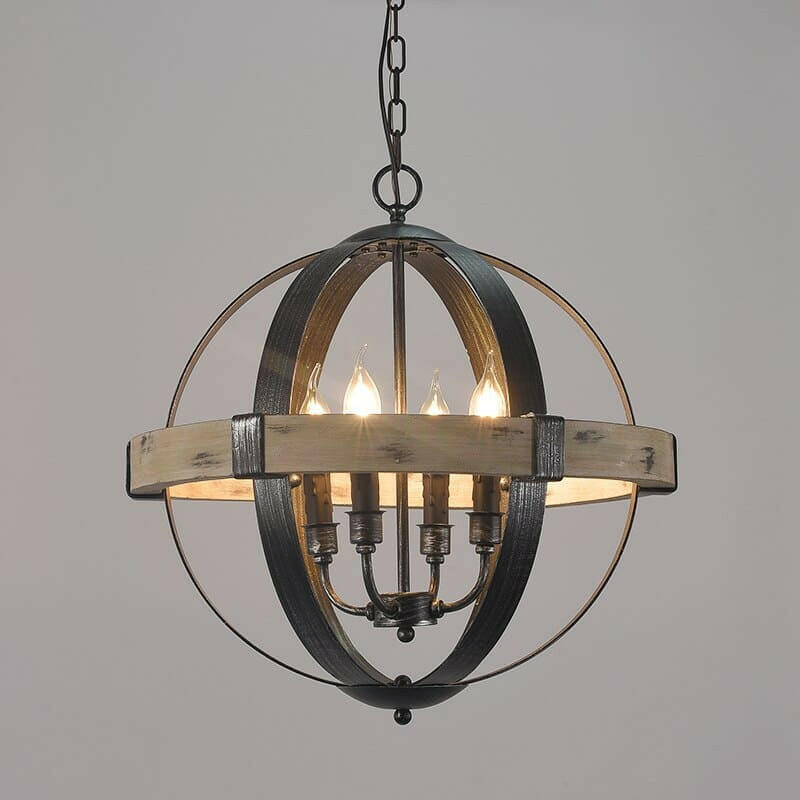 Aren Sphere Nordic Classic Chandelier Black Metal