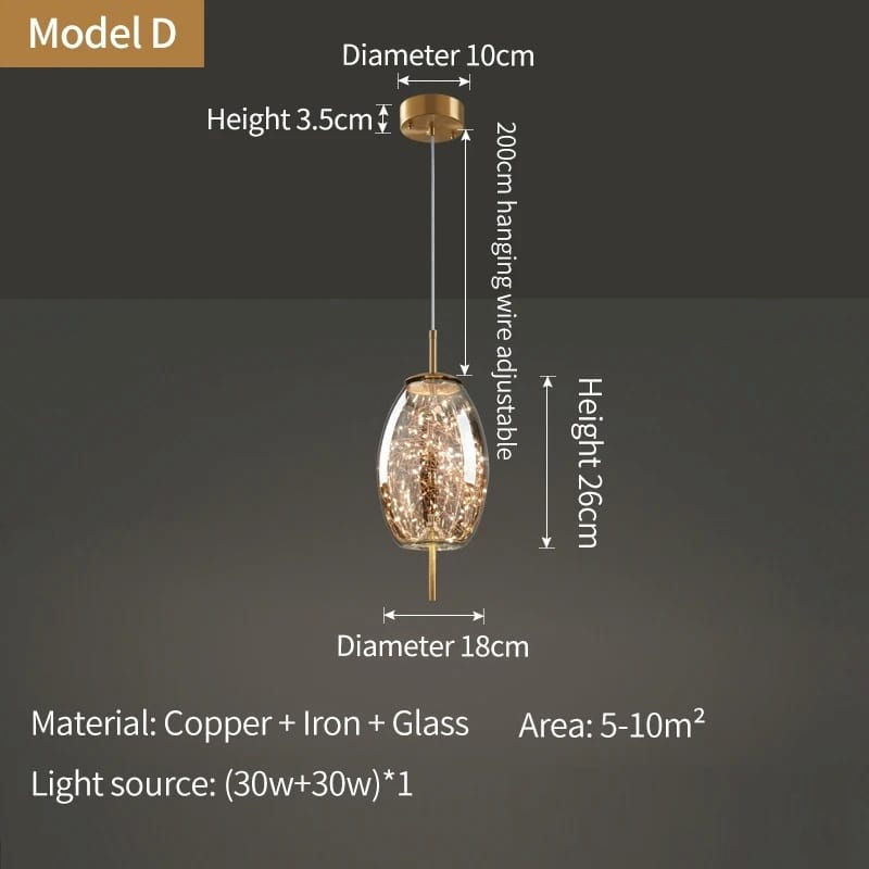 Arvía - Nordic Luxury LED Pendant Lamp – Modern Design in Crystal
