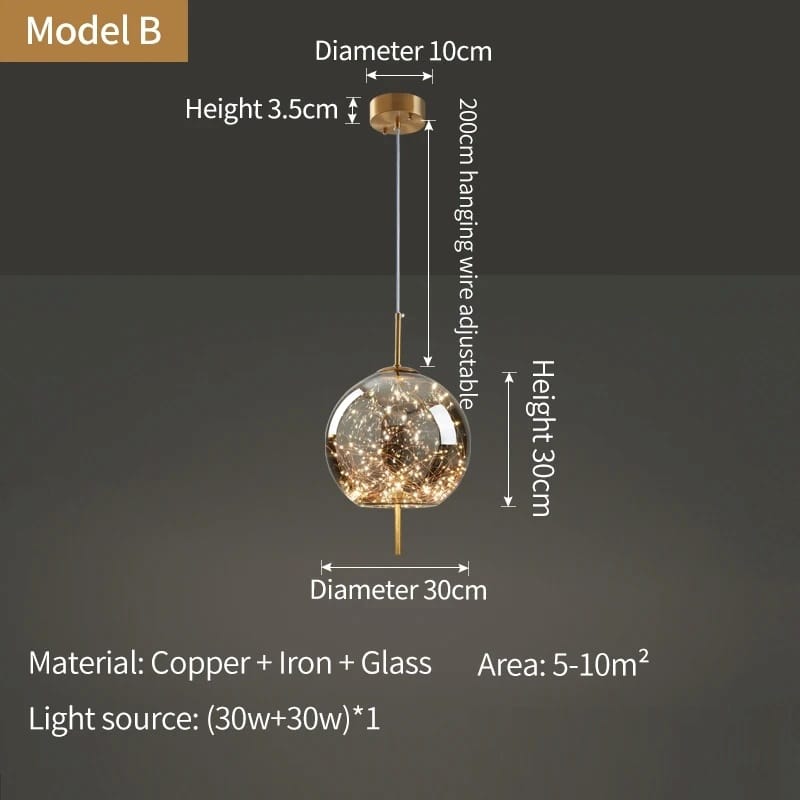 Arvía - Nordic Luxury LED Pendant Lamp – Modern Design in Crystal