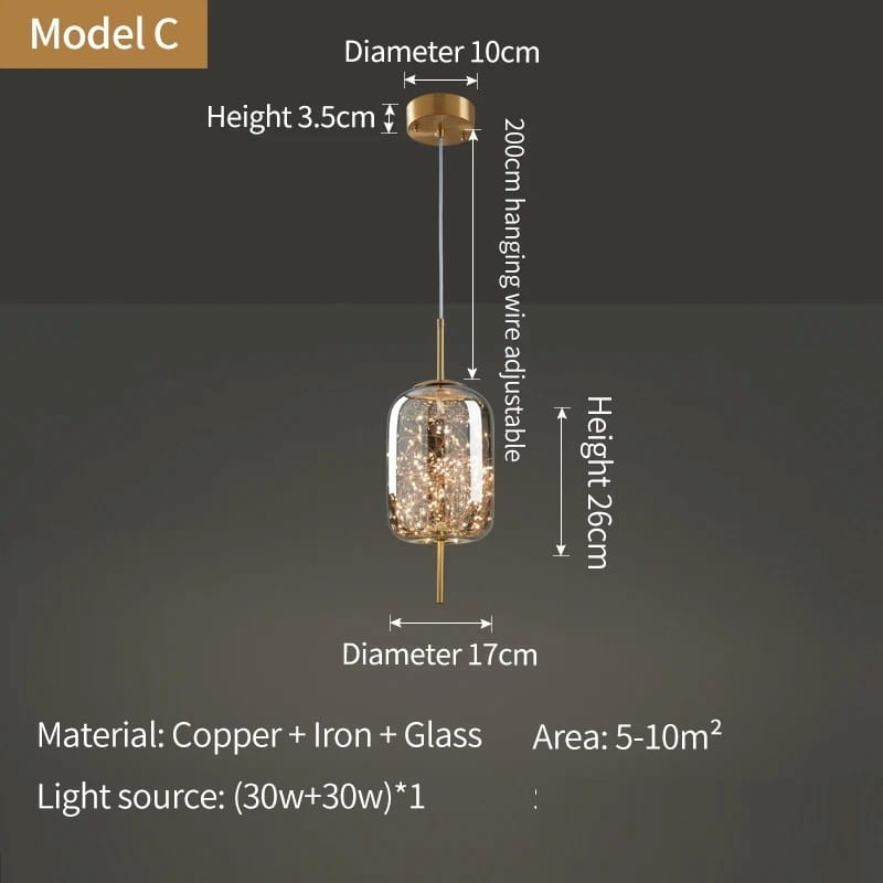 Arvía - Nordic Luxury LED Pendant Lamp – Modern Design in Crystal