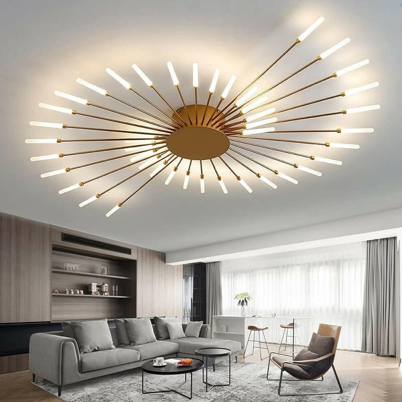 Flower shaped ceiling deals light