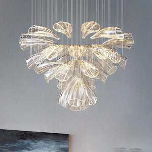 Ase - Modern-Design Crystal Chandelier in the Shape of a Flower