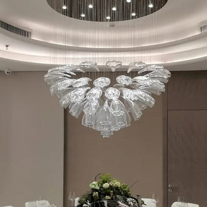 Ase - Modern-Design Crystal Chandelier in the Shape of a Flower