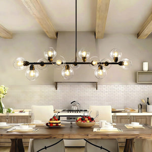 Astral - Linear Chandelier Dining Room 59 Inch Sputnik Island Pendant Light