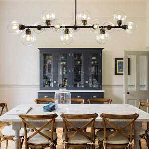 Astral - Linear Chandelier Dining Room 59 Inch Sputnik Island Pendant Light