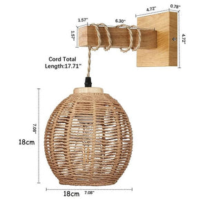Balui - Bamboo Woven Wood Wall Lamp