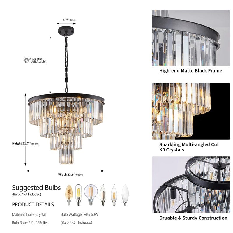 Bayfeve - Luxury Crystal Pendant Light