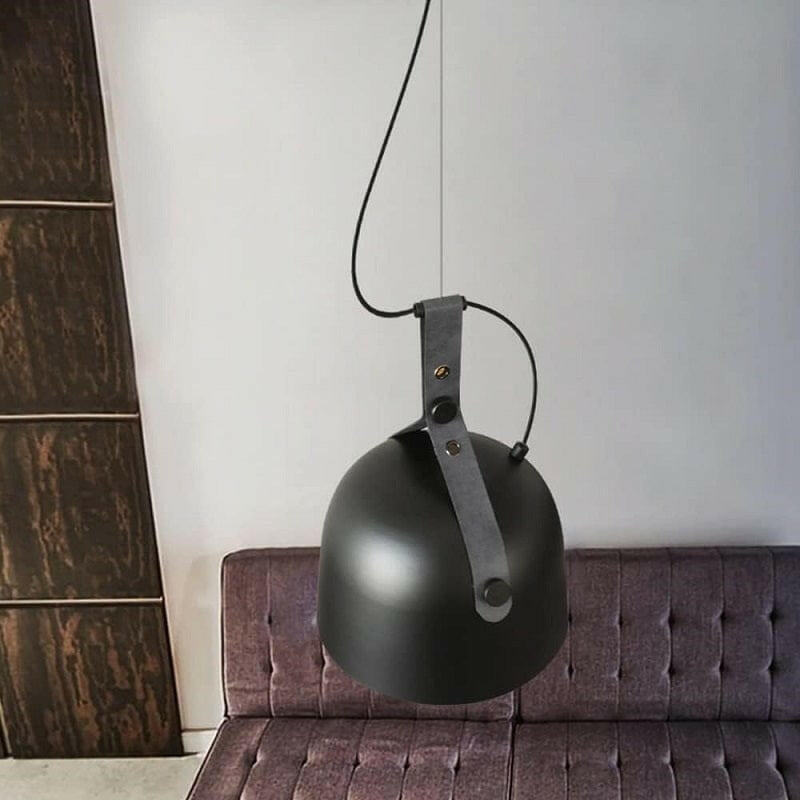 Fredd - LED Design Pendant with Loft Rounded Matal Lampshade