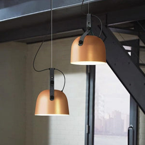 Fredd - LED Design Pendant with Loft Rounded Matal Lampshade