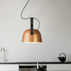 Fredd - LED Design Pendant with Loft Rounded Matal Lampshade
