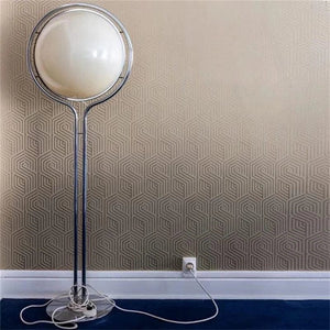 Brint - Art Deco Chrome Metal Floor/Table Lamp