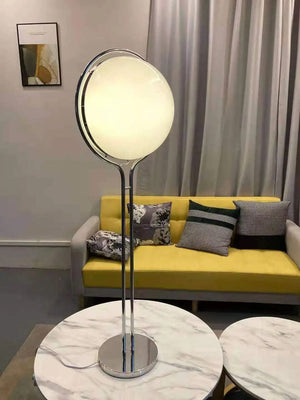 Brint - Art Deco Chrome Metal Floor/Table Lamp