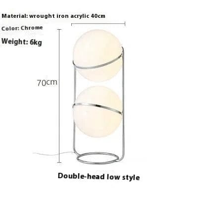 Brint - Art Deco Chrome Metal Floor/Table Lamp