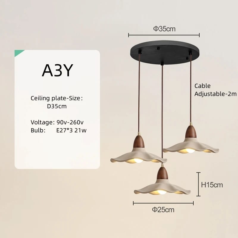 Cement Wave Pendant Light