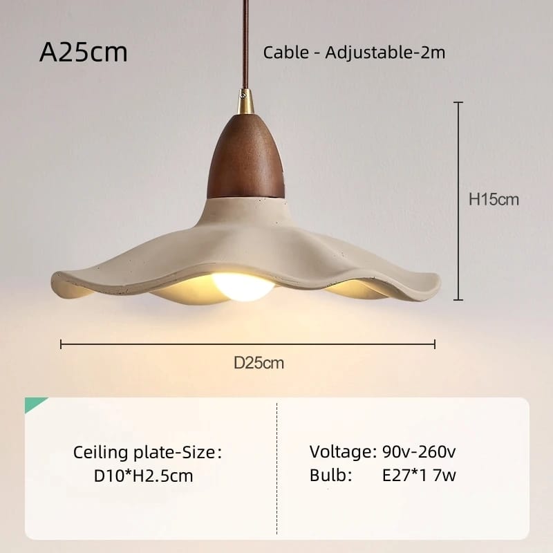 Cement Wave Pendant Light