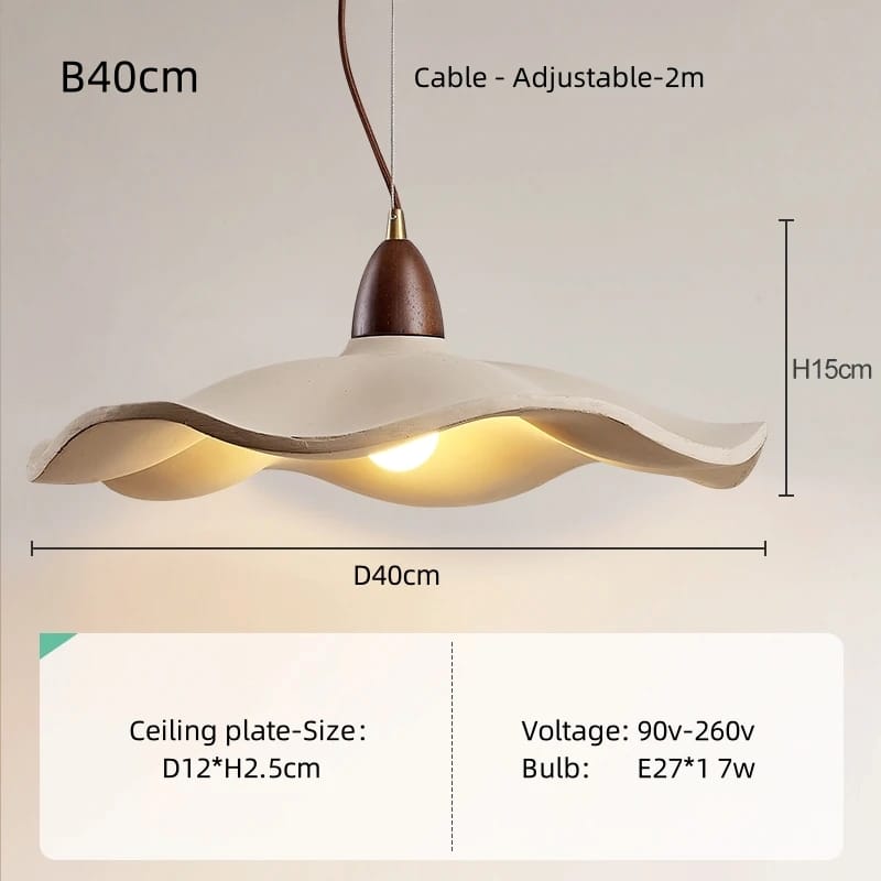 Cement Wave Pendant Light