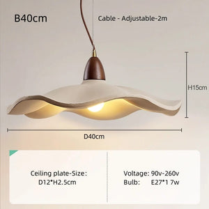 Cement Wave Pendant Light