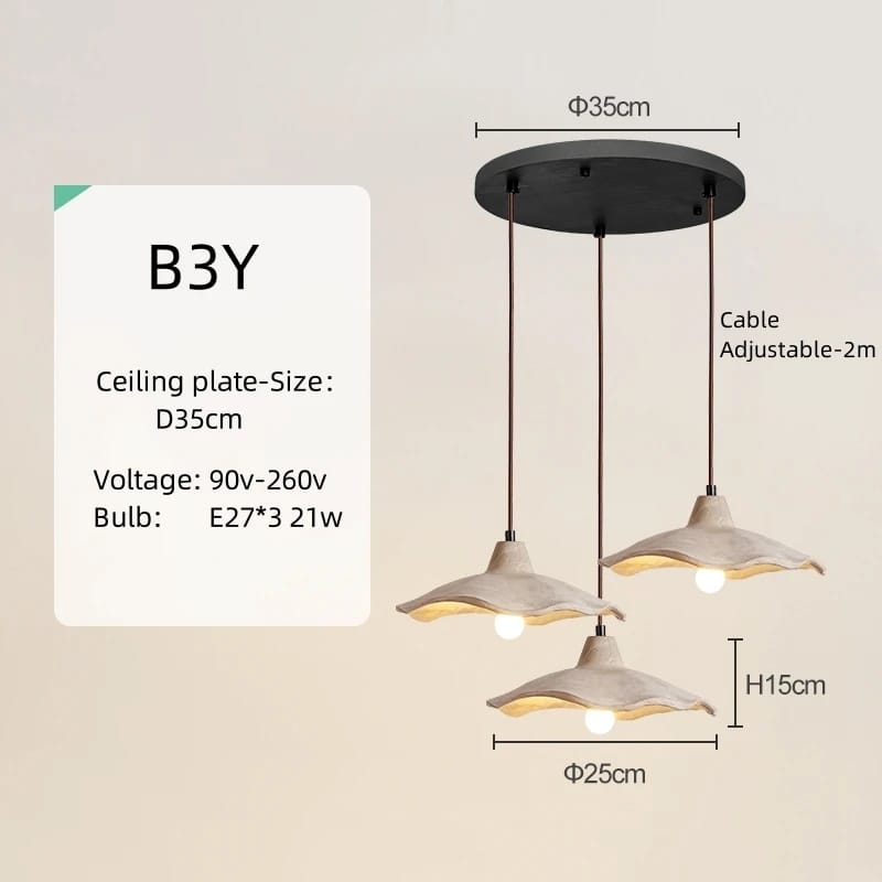 Cement Wave Pendant Light