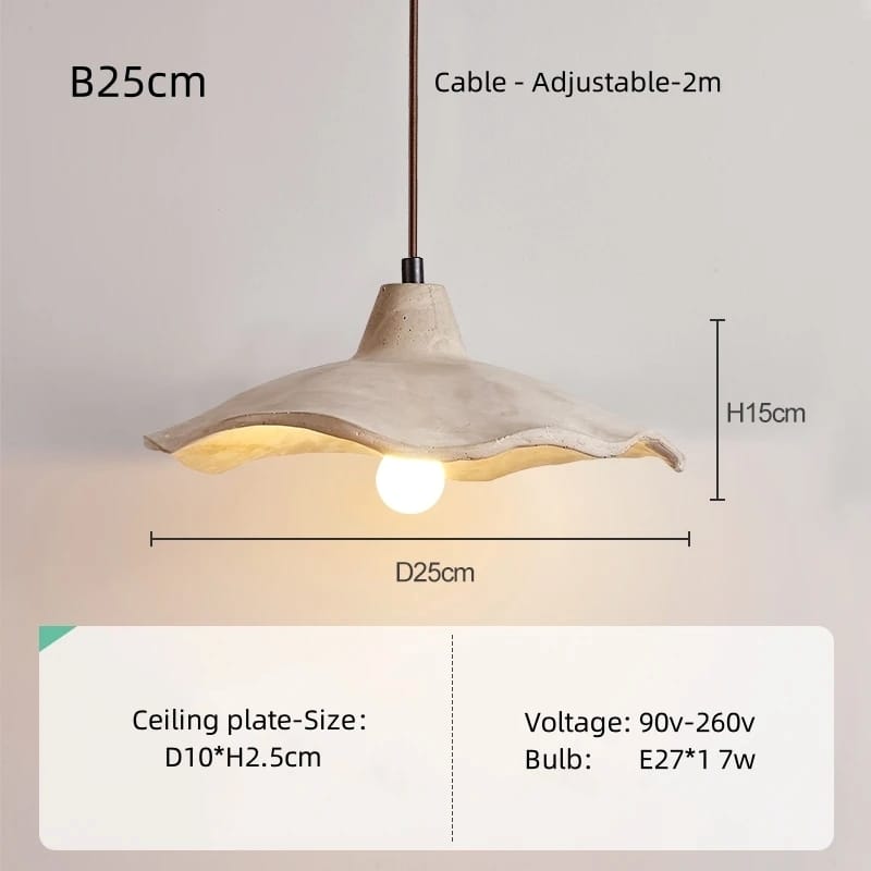 Cement Wave Pendant Light