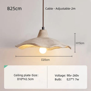Cement Wave Pendant Light