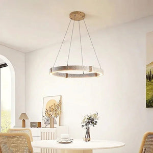 Circle Travertine Pendant Lamp