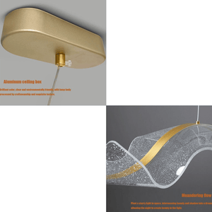 Contemporary Creative Water Ripple Pendant Light
