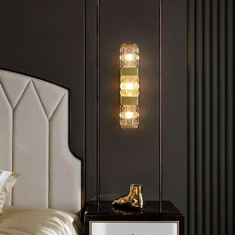 Dacio - Golden Luxury Crystal Wall Lamp