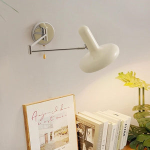 Dag - Nordic Cream White Wall Light with Swing Arm