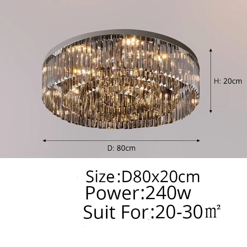 Dhis - 2-Level Dimmable Crystal Ceiling Light