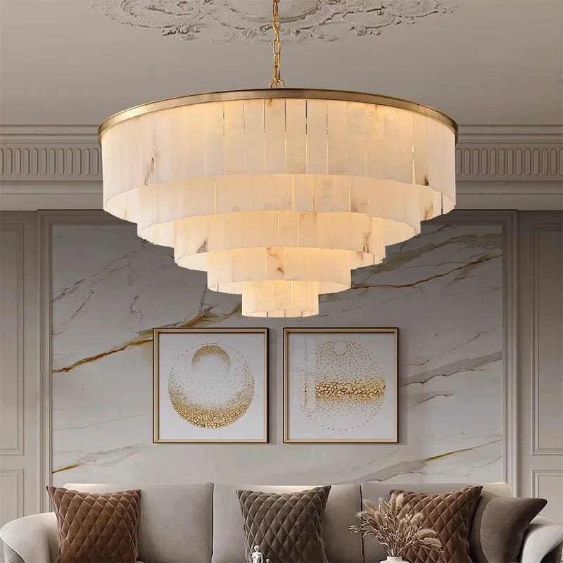 Drasto - Modern Chandelier Natural Marble