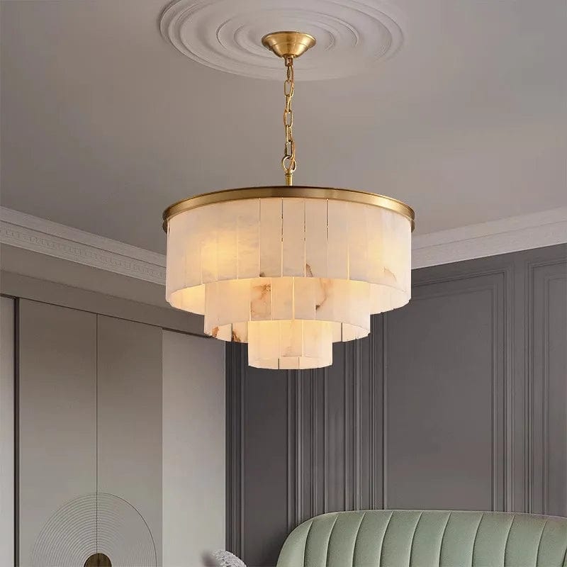 Drasto - Modern Chandelier Natural Marble