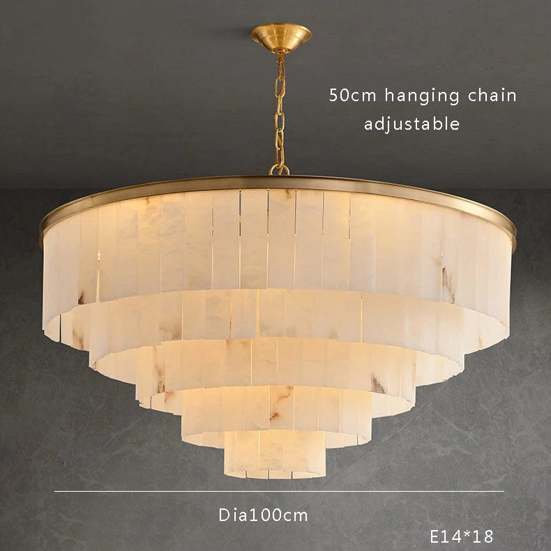 Drasto - Modern Chandelier Natural Marble