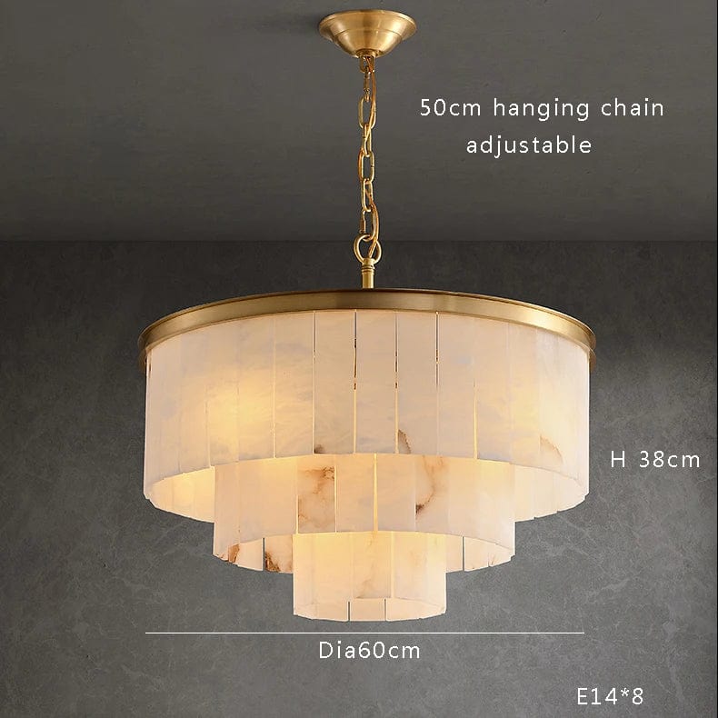 Drasto - Modern Chandelier Natural Marble