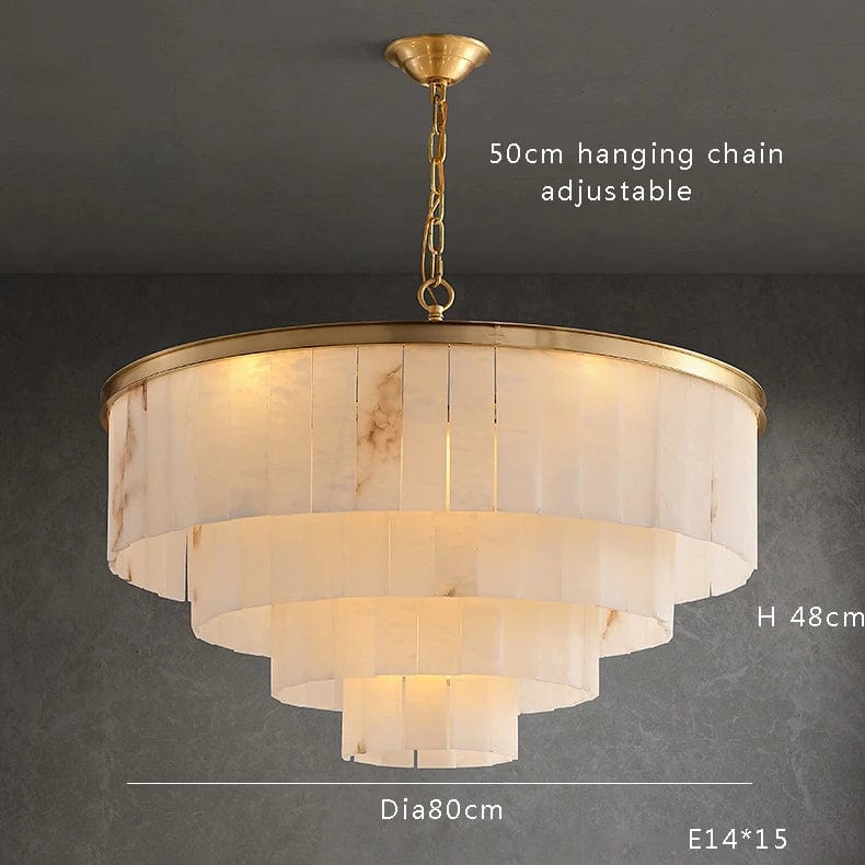 Drasto - Modern Chandelier Natural Marble