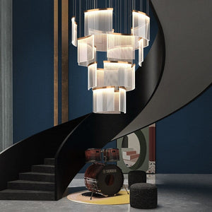 Duna - Modern Curved Acrylic Led Pendant Light