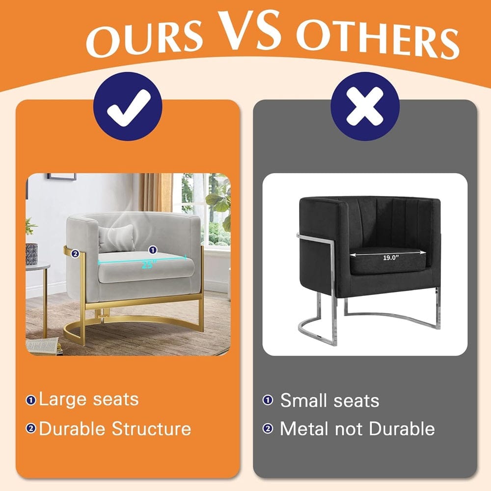 Elio - Modern Velvet Chair for Living Room