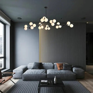 Ethereal - Modern LED Branch Chandelier with Crystal Spheres