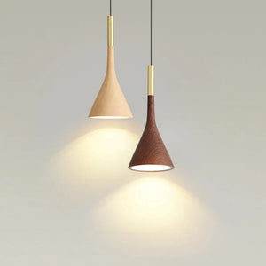 Fjord - Nordic Wood Grain Pendant Light Modern