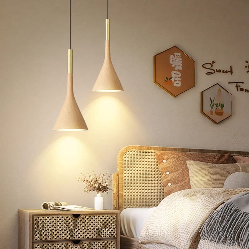 Fjord - Nordic Wood Grain Pendant Light Modern