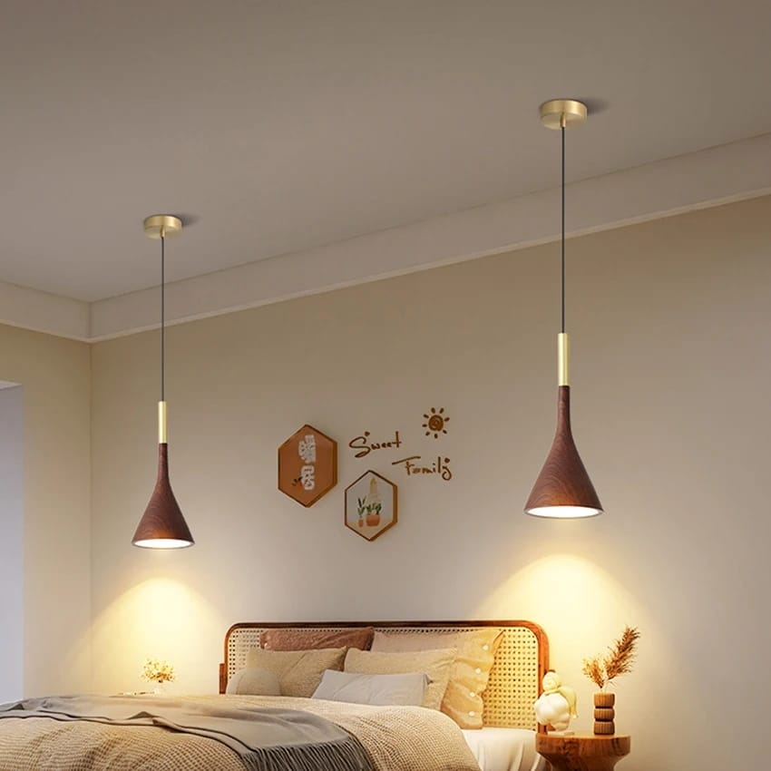 Fjord - Nordic Wood Grain Pendant Light Modern