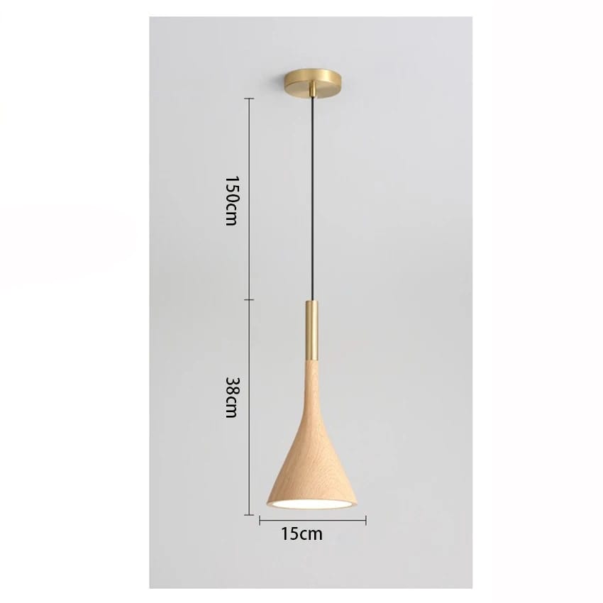 Fjord - Nordic Wood Grain Pendant Light Modern