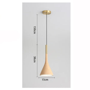 Fjord - Nordic Wood Grain Pendant Light Modern