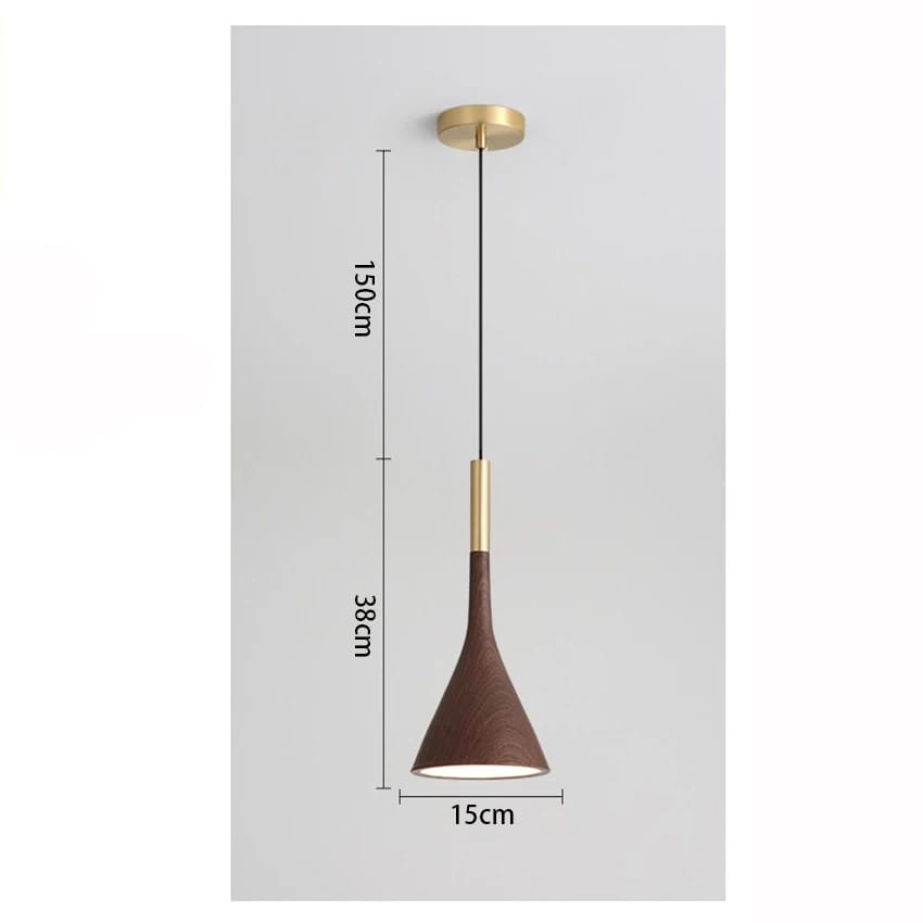Fjord - Nordic Wood Grain Pendant Light Modern