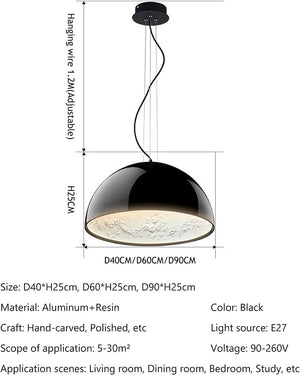 Flos - Modern Simple Semicircle Resin Pendant Lamp