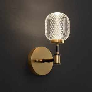 Galt - Simple and Contemporary Antique Crystal Acrylic Wall Lamp