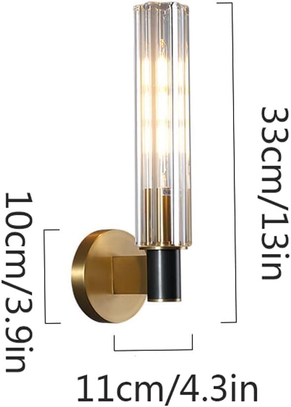 Gisli - Cylindrical Glass Wall Light