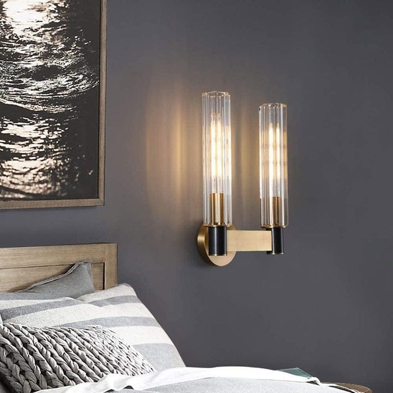 Gisli - Cylindrical Glass Wall Light